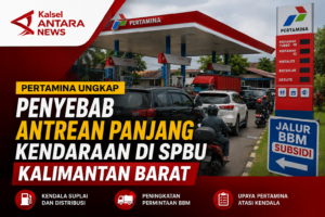 Pertamina Ungkap Penyebab Antrean Panjang Kendaraan di SPBU Kalimantan Barat